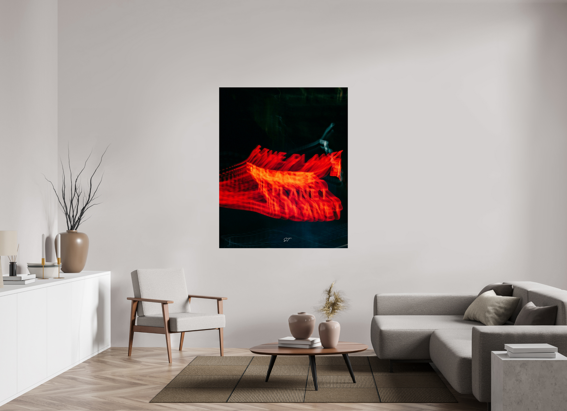 47 x 58.7″, Photo Print Under Acrylic Glass SAVE THE PLANET| Fine Art Photography On Acrylic Glass