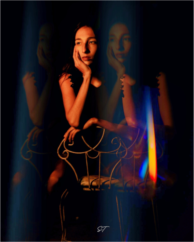 Main image Night Glares | Cinematic Portrait Photography Print On Acrylic Glass