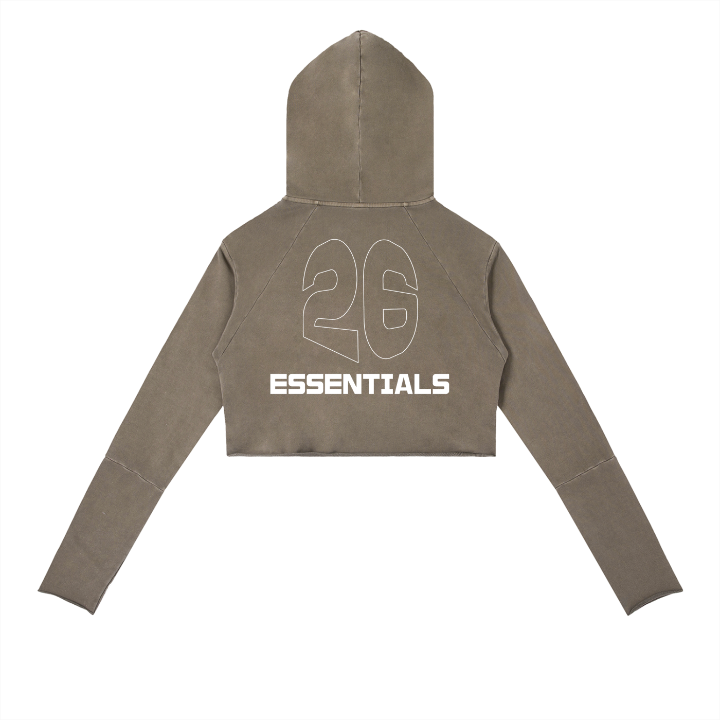 Vintage Washed Raw Edge Hoodie