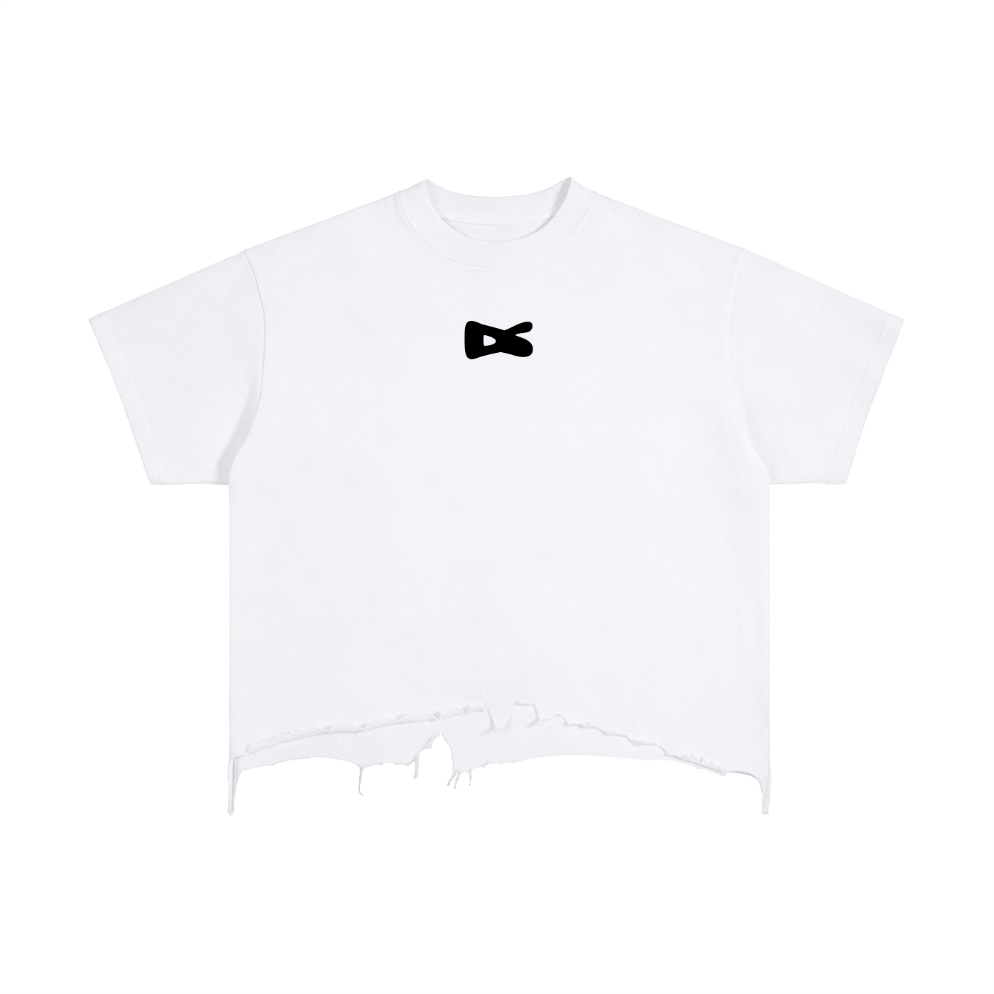 Dystopia Savage Vintage Wash Boxy Distressed Hem T-Shirt