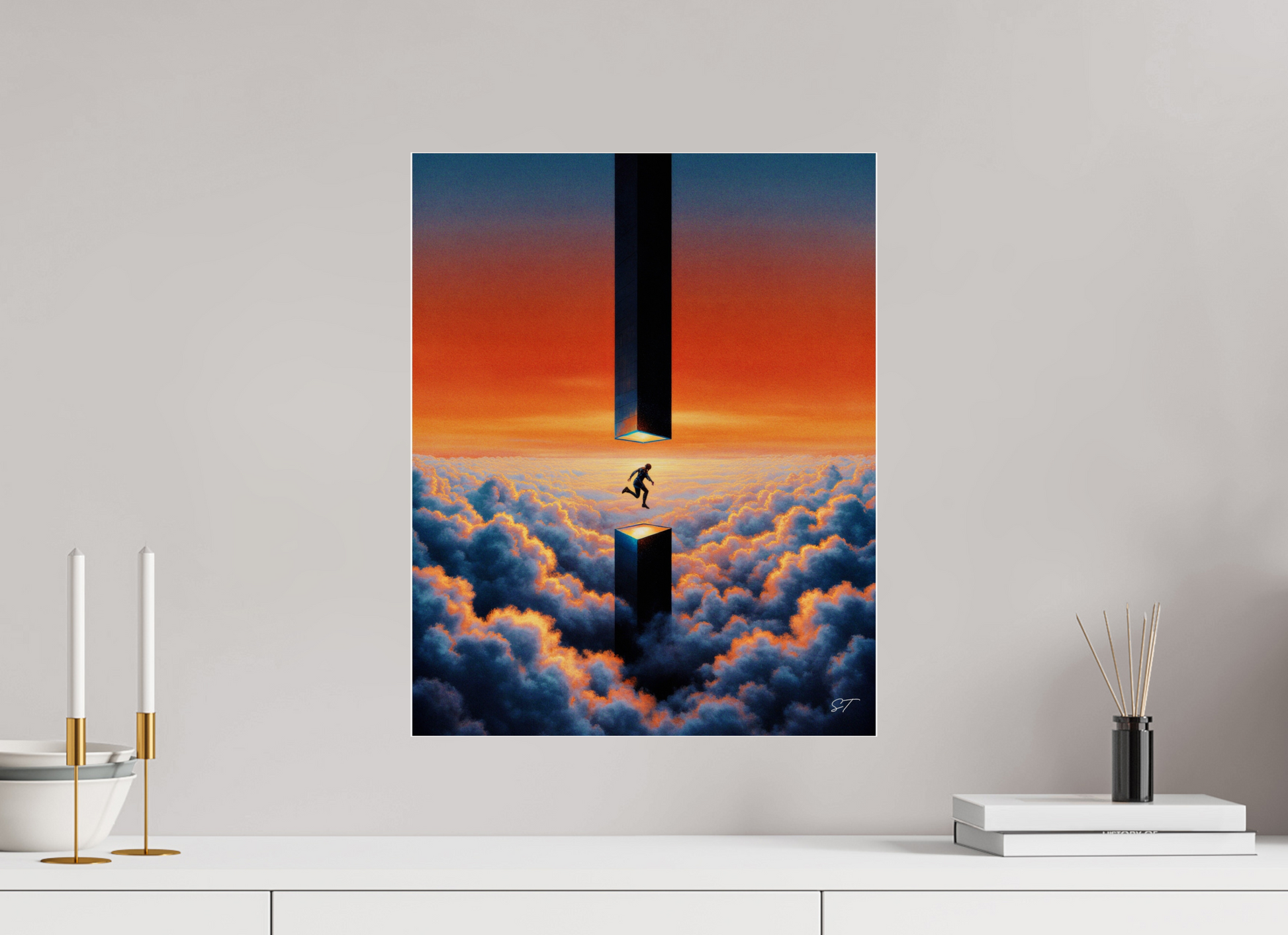 16 x 20″, Photo Print Under Acrylic Glass No Man's Land | Desolate Landscape Fine Art Print Under Acrylic Glass