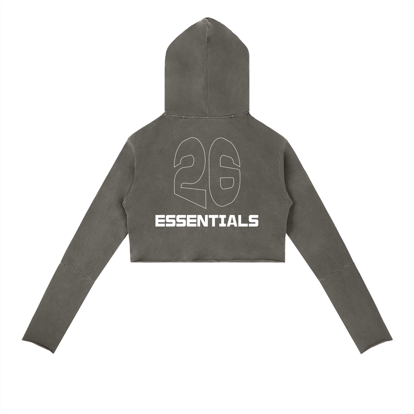 Vintage Washed Raw Edge Hoodie