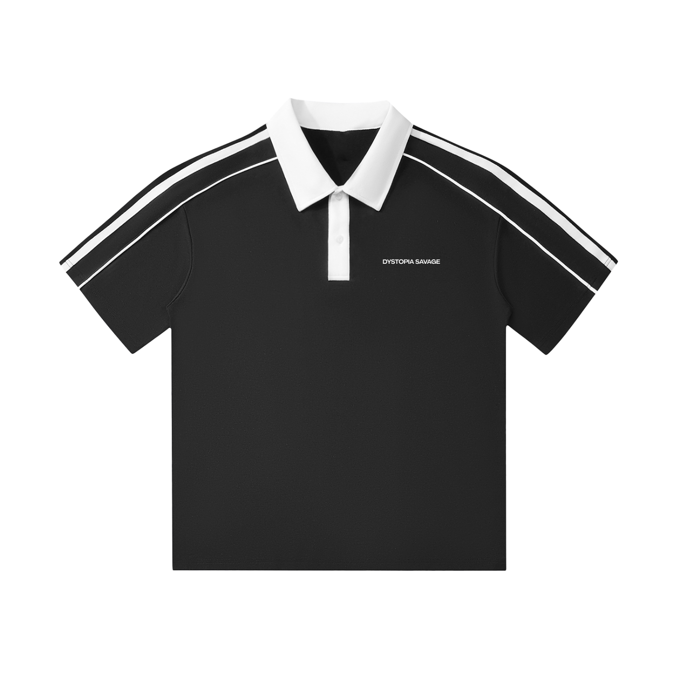 BUSINESS AS USUAL BLACK POLO