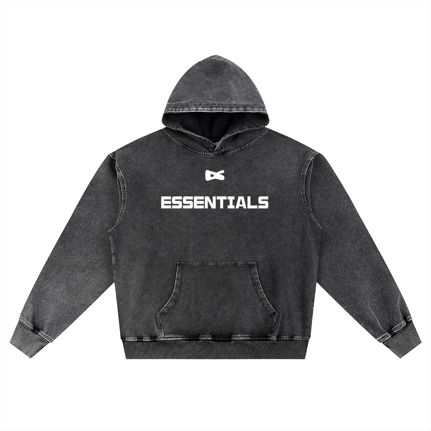 Dystopia Savage Snow Wash Oversized Hoodie