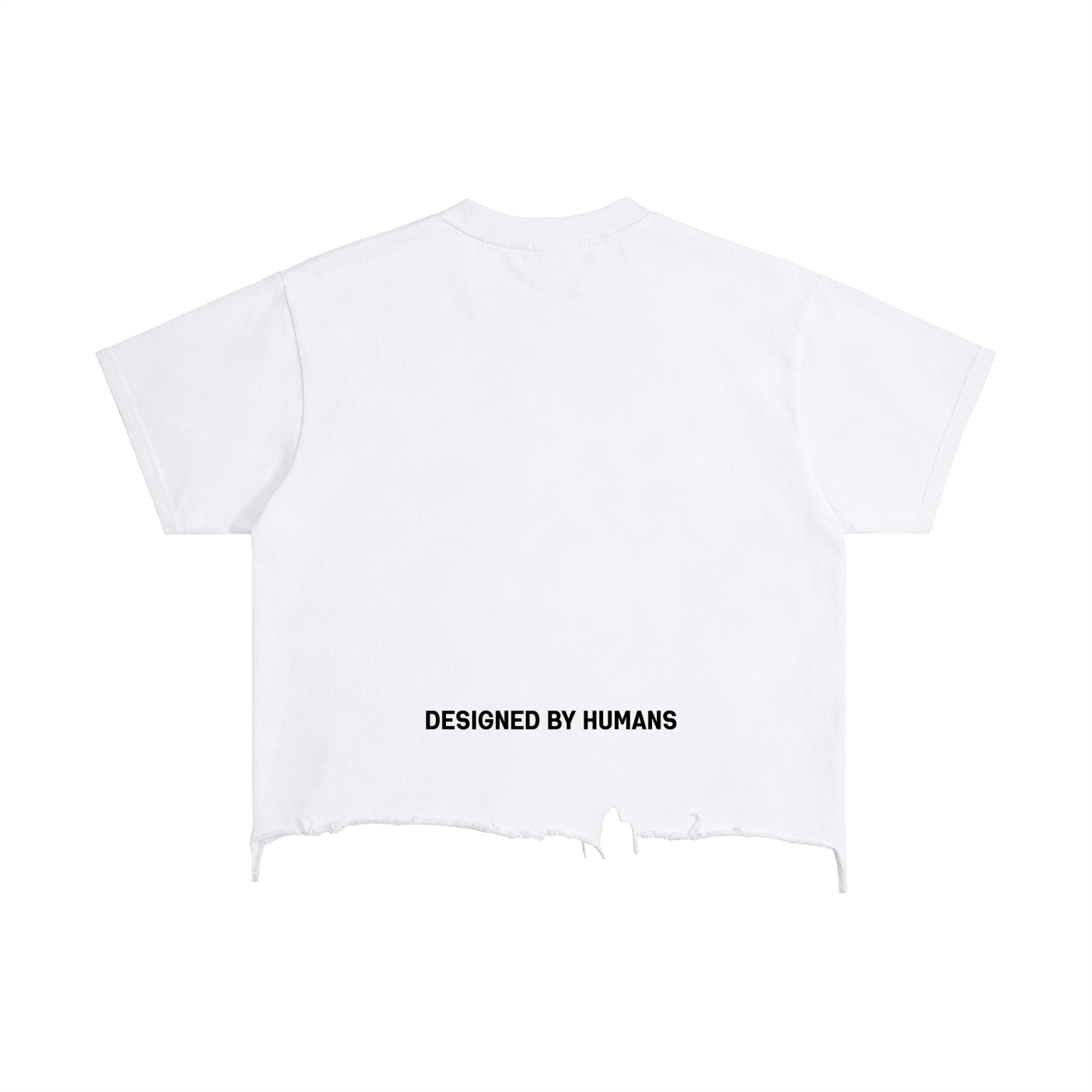 Dystopia Savage Vintage Wash Boxy Distressed Hem T-Shirt