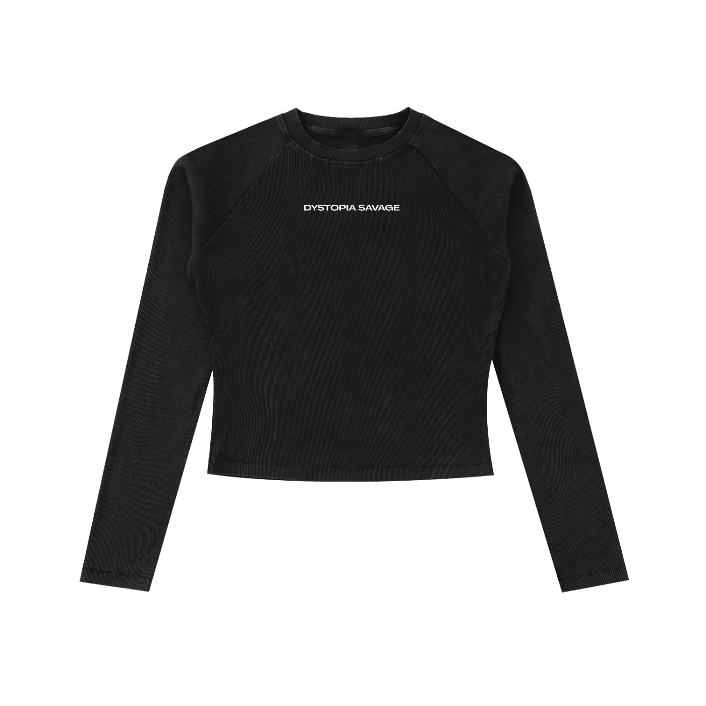 Maison Savage Long Sleeve Slim T-Shirt -Black